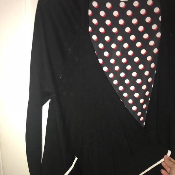 Elle cardigan sheer back with polka dots - Picture 4 of 4